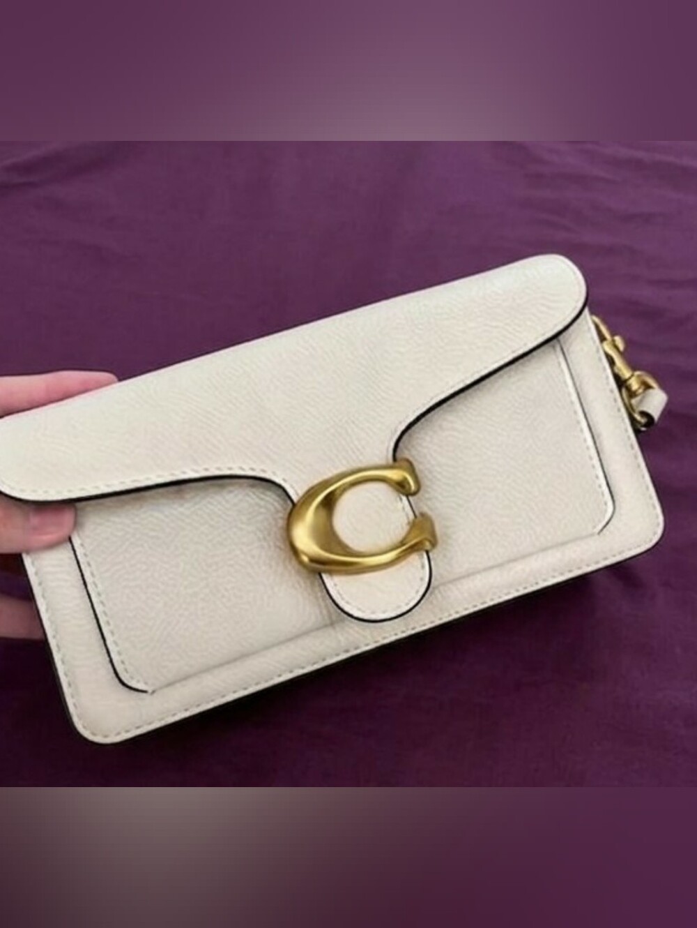 Coach Tabby White Chalk Shoulder Bag /Crossbody/Clutch. Brand New